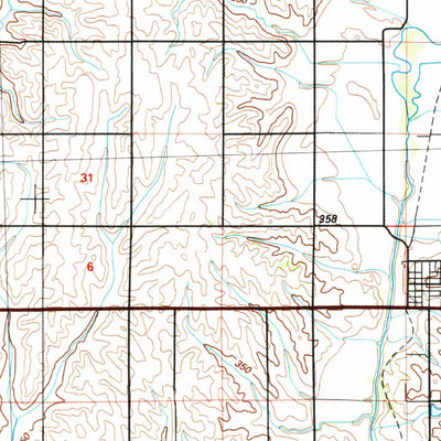 United States Geological Survey Omaha, NE-IA (1985, 100000-Scale) digital map