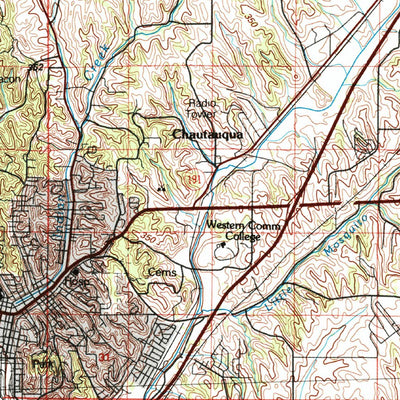 United States Geological Survey Omaha, NE-IA (1985, 100000-Scale) digital map