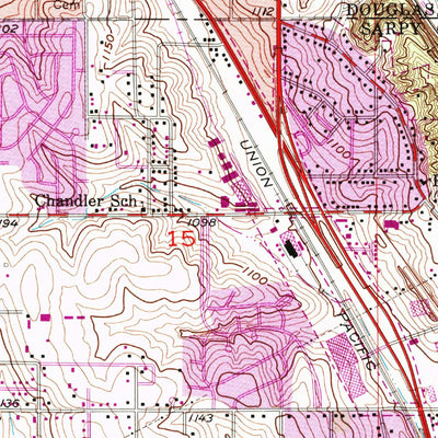 United States Geological Survey Omaha South, NE-IA (1956, 24000-Scale) digital map