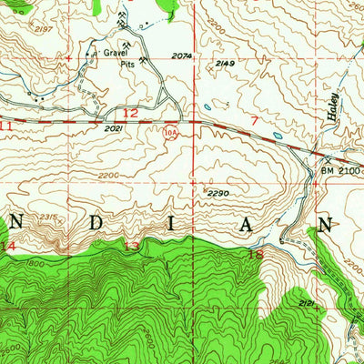 United States Geological Survey Omak Lake, WA (1953, 62500-Scale) digital map