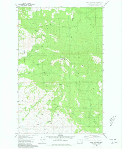 United States Geological Survey Omak Mountain, WA (1980, 24000-Scale) digital map