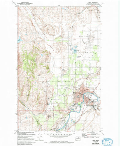 United States Geological Survey Omak, WA (1980, 24000-Scale) digital map