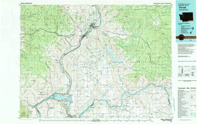 United States Geological Survey Omak, WA (1983, 100000-Scale) digital map
