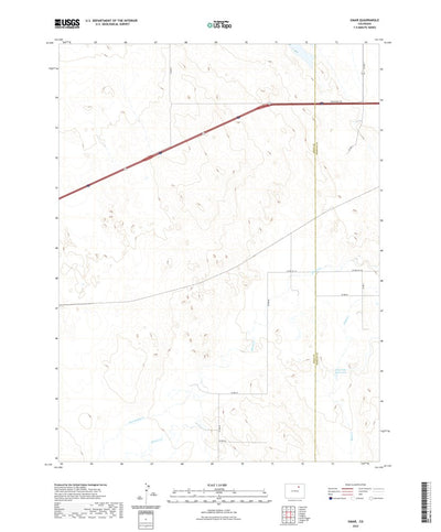 United States Geological Survey Omar, CO (2022, 24000-Scale) digital map
