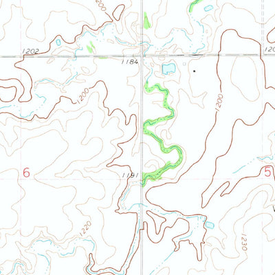 United States Geological Survey Omega, OK (1972, 24000-Scale) digital map