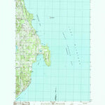 United States Geological Survey Omena, MI (1983, 24000-Scale) digital map