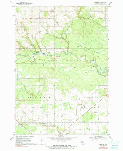United States Geological Survey Omer SW, MI (1968, 24000-Scale) digital map