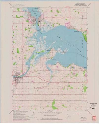 United States Geological Survey Omro, WI (1961, 24000-Scale) digital map