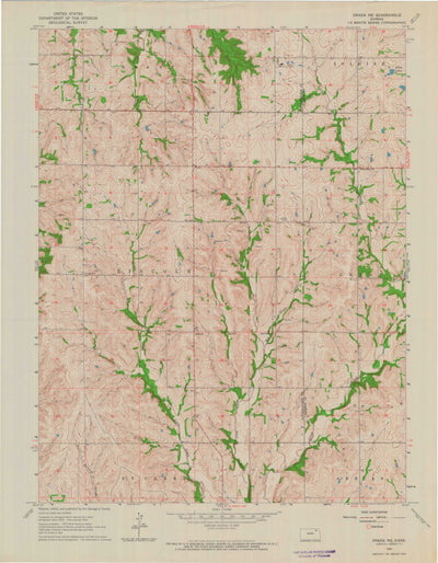 United States Geological Survey Onaga NE, KS (1964, 24000-Scale) digital map