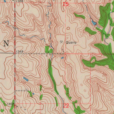 United States Geological Survey Onaga NE, KS (1964, 24000-Scale) digital map