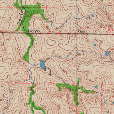 United States Geological Survey Onaga NE, KS (1964, 24000-Scale) digital map