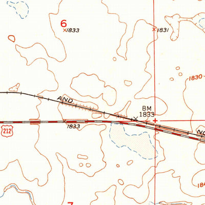 United States Geological Survey Onaka SW, SD (1952, 24000-Scale) digital map
