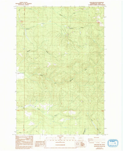 United States Geological Survey Onalaska NW, WA (1985, 24000-Scale) digital map