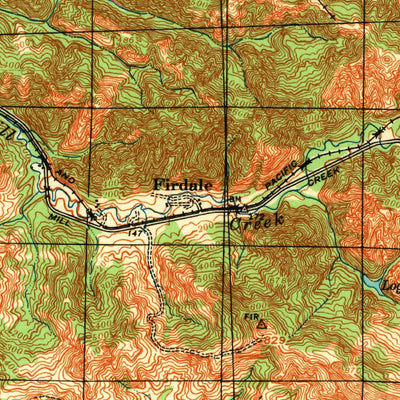 United States Geological Survey Onalaska, WA (1943, 62500-Scale) digital map