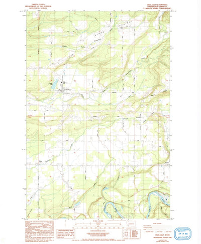 United States Geological Survey Onalaska, WA (1984, 24000-Scale) digital map