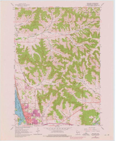 United States Geological Survey Onalaska, WI (1963, 24000-Scale) digital map