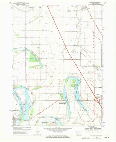 United States Geological Survey Onawa SW, IA-NE (1969, 24000-Scale) digital map