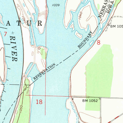 United States Geological Survey Onawa SW, IA-NE (1969, 24000-Scale) digital map
