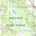United States Geological Survey Onaway, MI (1986, 24000-Scale) digital map