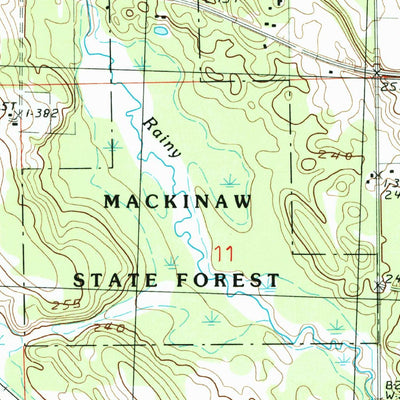United States Geological Survey Onaway, MI (1986, 24000-Scale) digital map