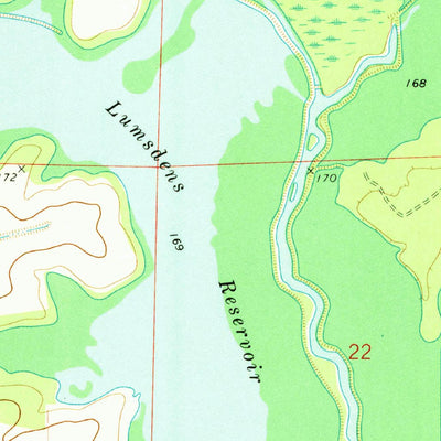 United States Geological Survey One Horse Store, AR (1972, 24000-Scale) digital map