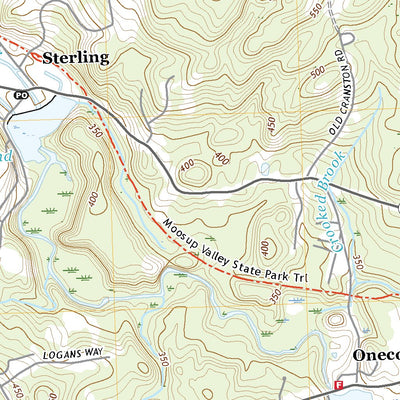 United States Geological Survey Oneco, CT (2021, 24000-Scale) digital map