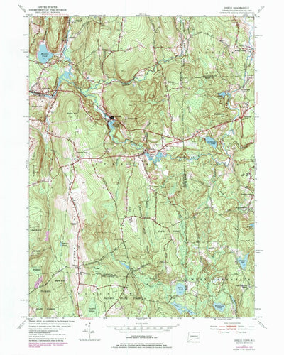 United States Geological Survey Oneco, CT-RI (1953, 24000-Scale) digital map