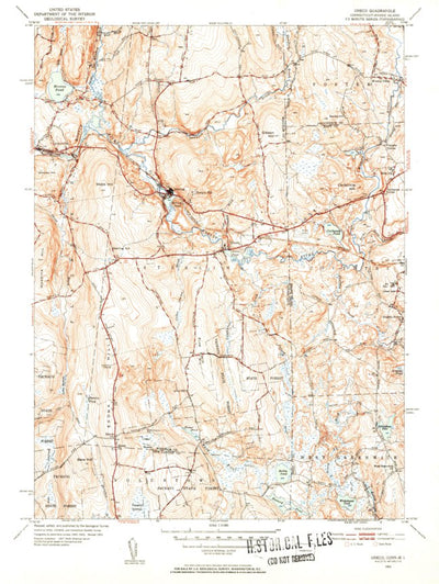 United States Geological Survey Oneco, CT-RI (1953, 31680-Scale) digital map