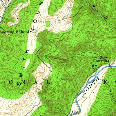 United States Geological Survey Onego, WV (1920, 62500-Scale) digital map