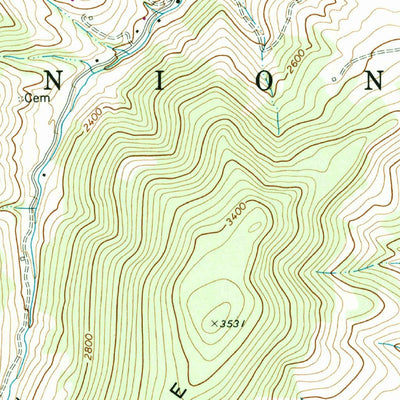 United States Geological Survey Onego, WV (1968, 24000-Scale) digital map