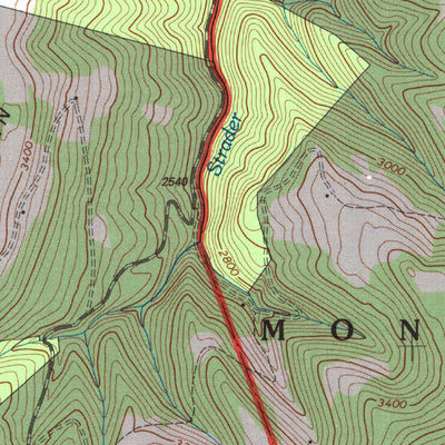 United States Geological Survey Onego, WV (1995, 24000-Scale) digital map