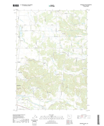 United States Geological Survey Onehorse Slough, OR (2020, 24000-Scale) digital map