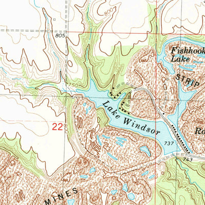 United States Geological Survey Oneida, IL (1982, 24000-Scale) digital map