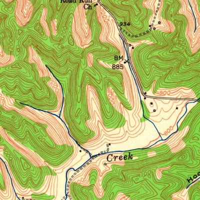 United States Geological Survey Oneida, KY (1953, 24000-Scale) digital map