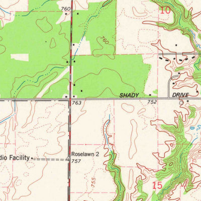 United States Geological Survey Oneida North, WI (1974, 24000-Scale) digital map