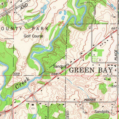 United States Geological Survey Oneida North, WI (1974, 24000-Scale) digital map