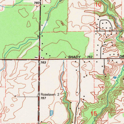 United States Geological Survey Oneida North, WI (1992, 24000-Scale) digital map
