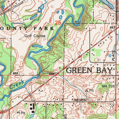 United States Geological Survey Oneida North, WI (1992, 24000-Scale) digital map