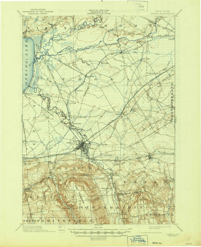 United States Geological Survey Oneida, NY (1902, 62500-Scale) digital map