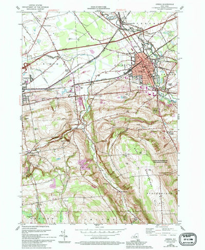 United States Geological Survey Oneida, NY (1955, 24000-Scale) digital map