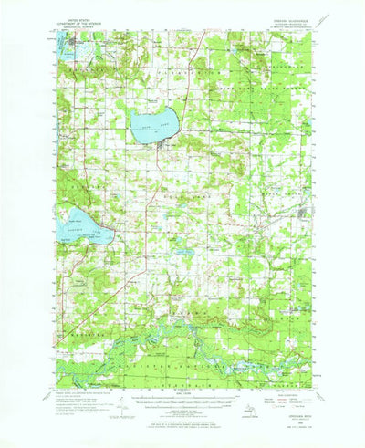 United States Geological Survey Onekama, MI (1956, 62500-Scale) digital map