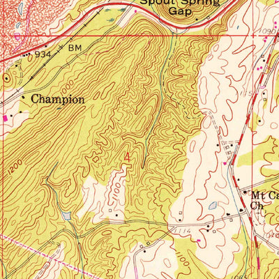 United States Geological Survey Oneonta, AL (1958, 24000-Scale) digital map