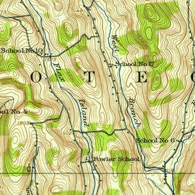 United States Geological Survey Oneonta, NY (1915, 62500-Scale) digital map
