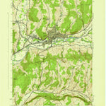 United States Geological Survey Oneonta, NY (1945, 31680-Scale) digital map