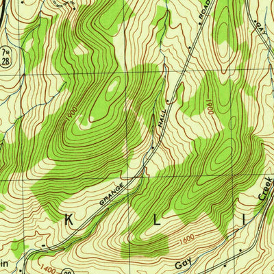 United States Geological Survey Oneonta, NY (1945, 31680-Scale) digital map