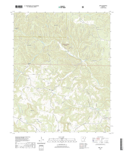 United States Geological Survey Onia, AR (2020, 24000-Scale) digital map
