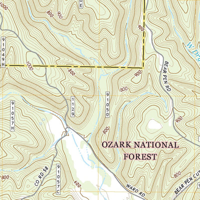 United States Geological Survey Onia, AR (2020, 24000-Scale) digital map