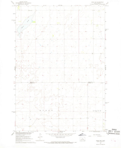 United States Geological Survey Onida SW, SD (1967, 24000-Scale) digital map