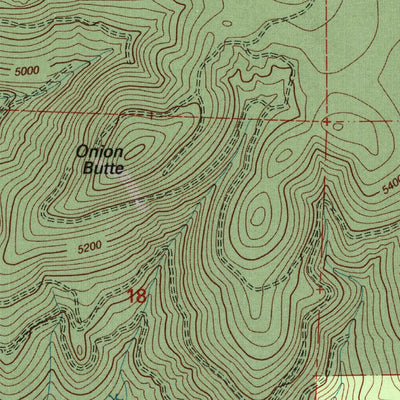 United States Geological Survey Onion Butte, CA (1995, 24000-Scale) digital map
