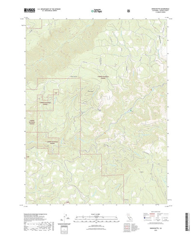 United States Geological Survey Onion Butte, CA (2022, 24000-Scale) digital map